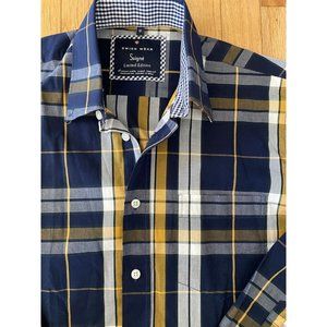 Swiss Wear Soigne Limited Edition Plaid Medium Yellow Blue